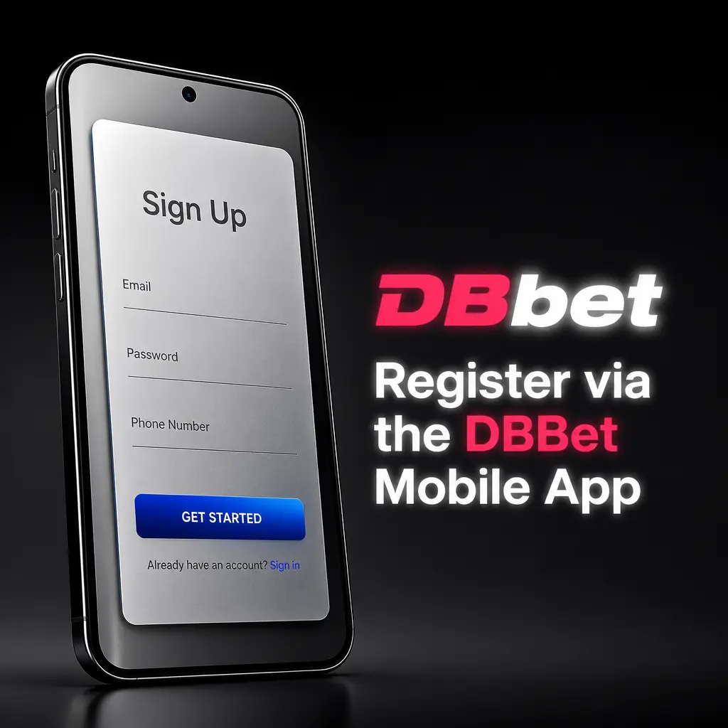 Step-by-step guide to registering a DBBet account via the Android mobile app APK download and installation.
